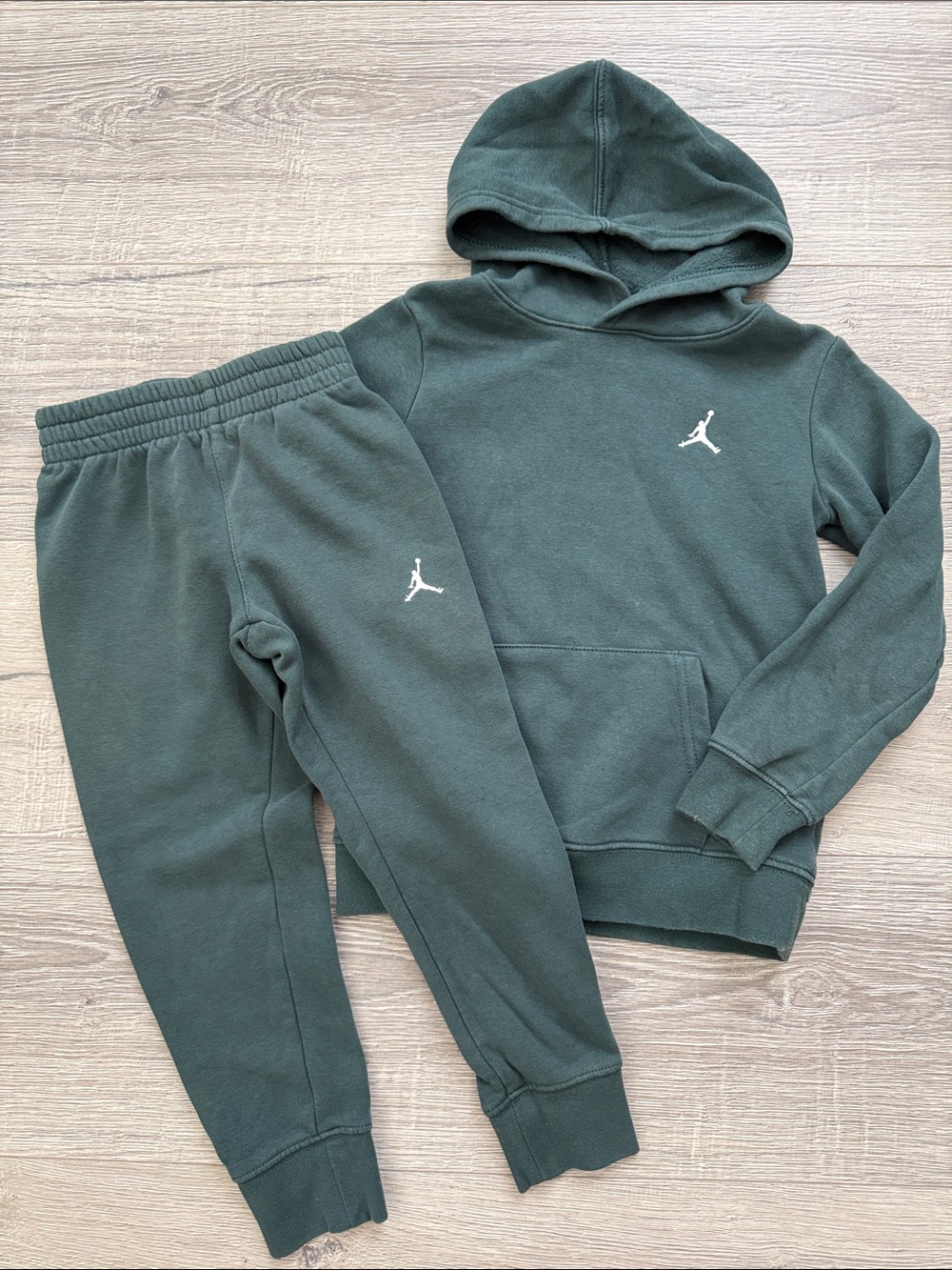 Jordan Teal Green Hooded Sweatshirt and Joggers Set